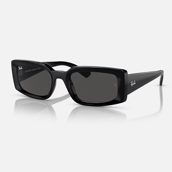 Ray-Ban RB4395 Kiliane Black Rectangle Sunglasses | Classic Designer Shades main image 4